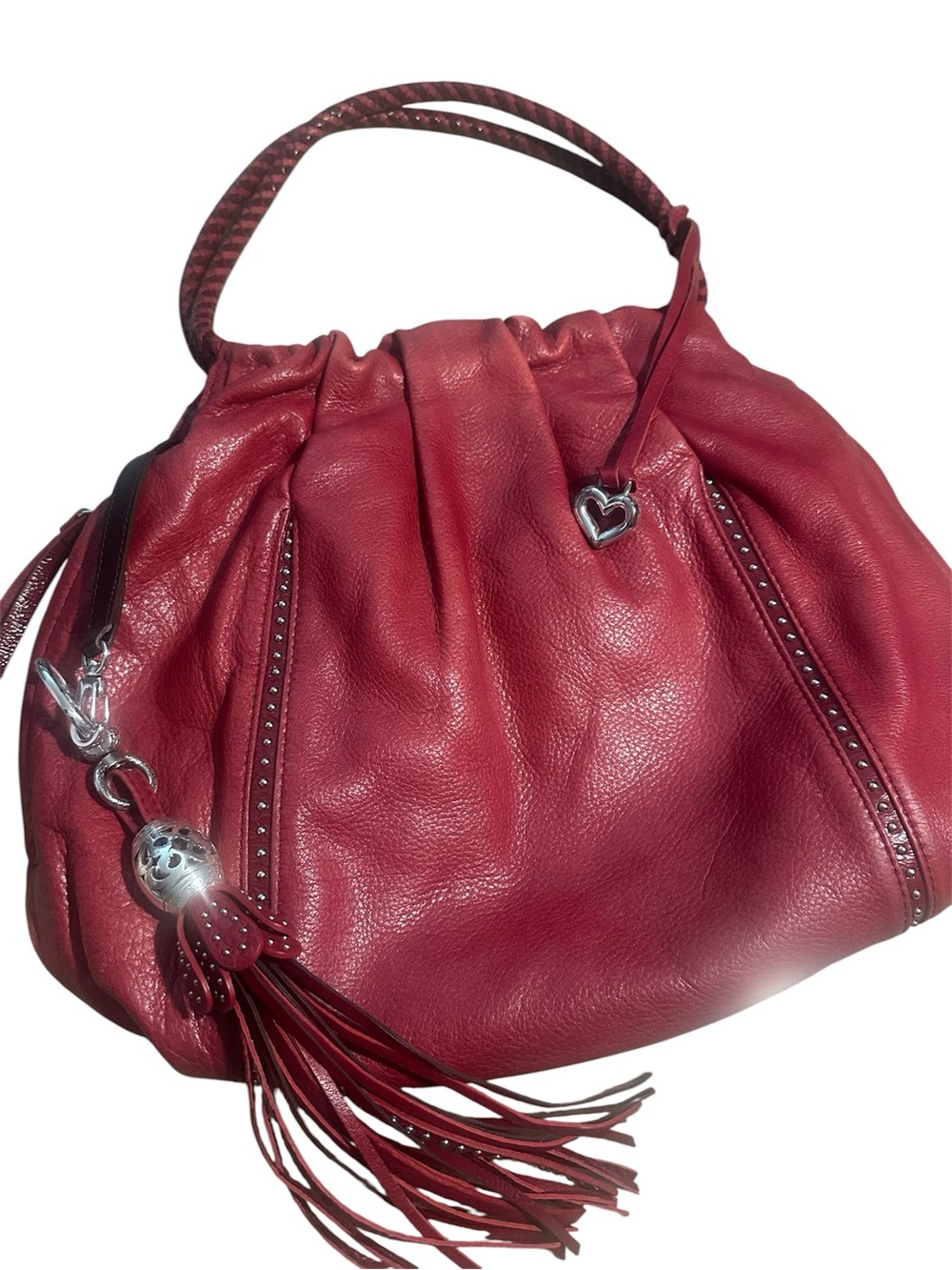 Brighton Femme Fatale studded collection Gretta red shoulder bag